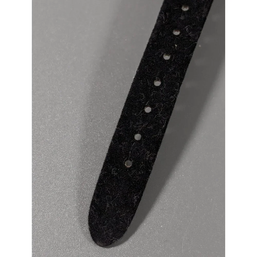 Avon‎ Womens Black Velvet Crystal Accent Elegant Watch New Battery